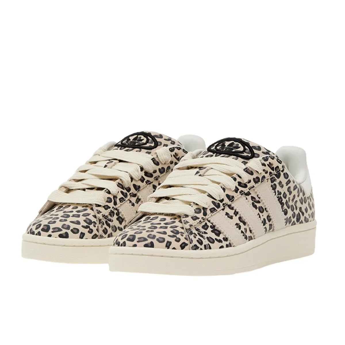 Adidas Campus 00s Leopard Women's sneakers, front view, model ID7041, leopard print.