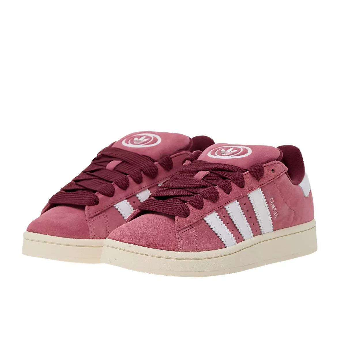 Adidas Campus 00s sneakers, front view, model HP6286, pink strata, women's.