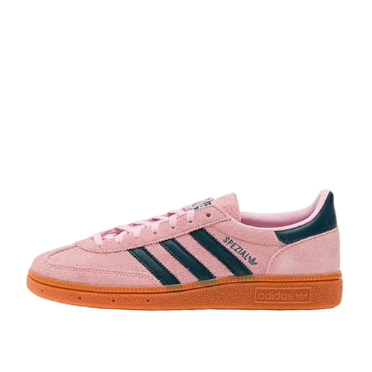 Adidas Handball Spezial Women's sneakers, side view, model IF6561, clear pink with arctic night.