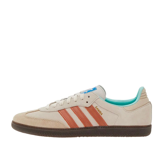 Adidas Samba OG sneakers, side view, model ID2047, clay strata color with classic design.