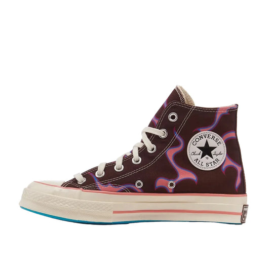 Converse Chuck Taylor All Star 70 Hi Golf Le Fleur sneakers, side view, model A08646C, flame paprika.