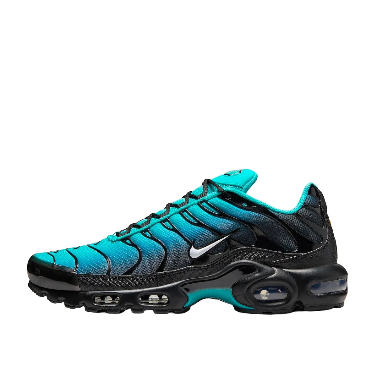 Nike Air Max Plus Light Retro Blue sneakers, side view, model DM0032-401 in blue and white.