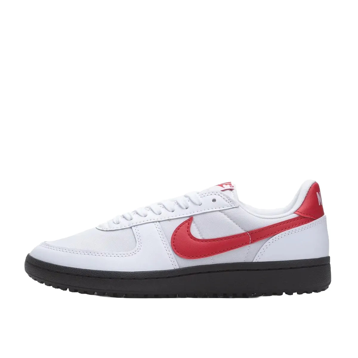 Nike Field General '82 SP sneakers, side view, model FQ8762-100, in white and varsity red.