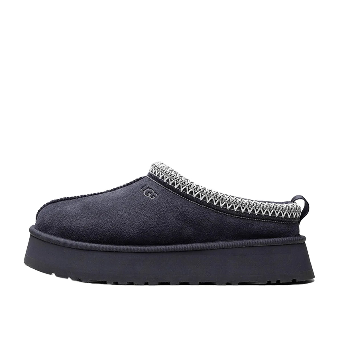 UGG Tazz Slipper in Eve Blue, side view, model 1122553 for women in blue.