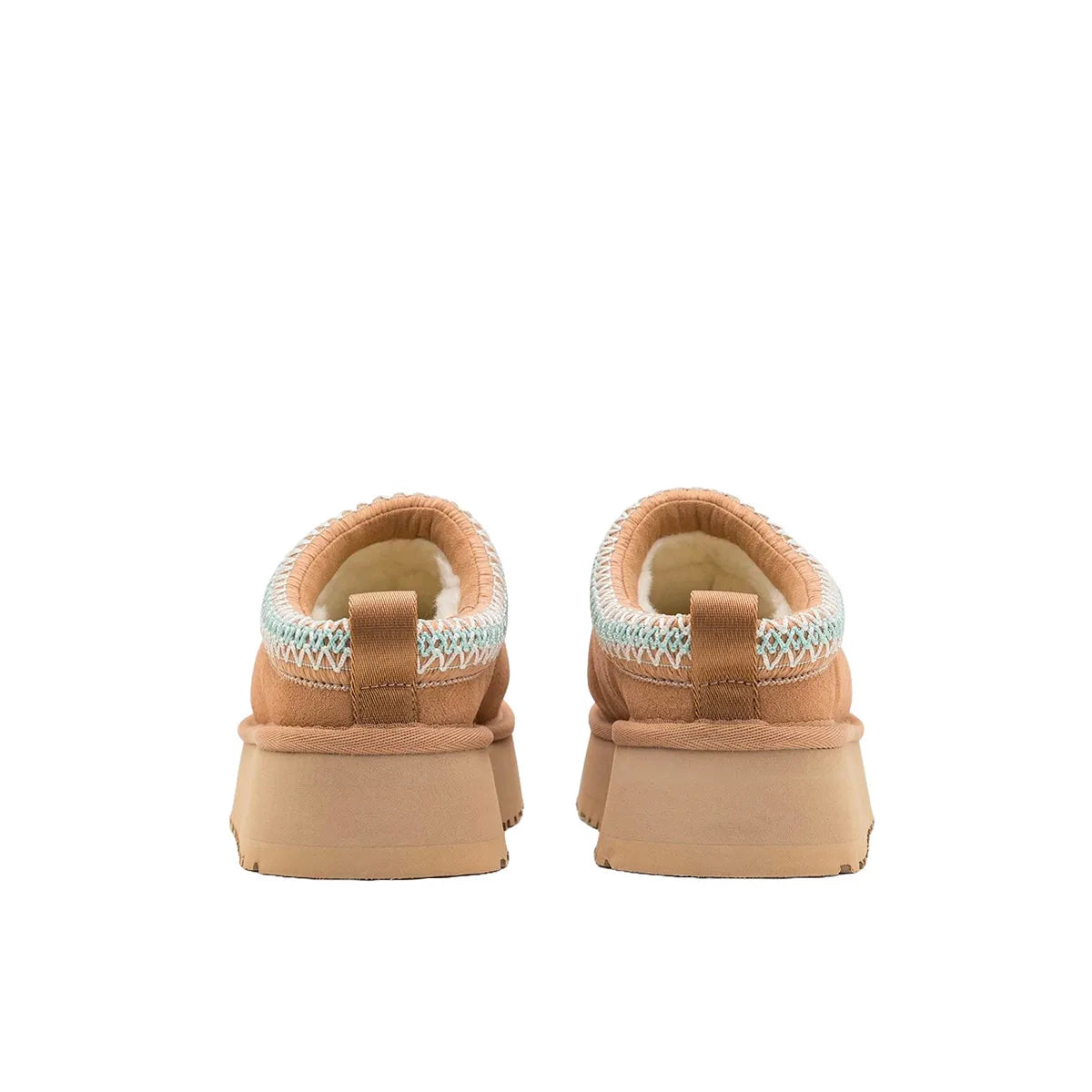 UGG Tazz Slipper in Sand, back view, model 1122553 for women in beige.